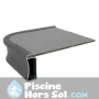 Table ovale en aluminium peint 130x91 cm