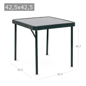 Table aluminium peint 42.5x42.5 cm
