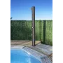 Douche solaire carrée en aluminium 18 l couleur noir Gre SSAL18