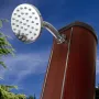 Douche Solaire Ronde 32 l Apparence Bois Gre DSALR32W
