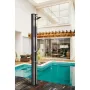 Douche Solaire Aluminium Luxe 38 l avec robinet Lave-Pieds Gre DSALP38B