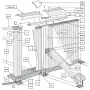 Pièces de rechange Piscines Ovales Blanches avec Contreforts de 132 cm
