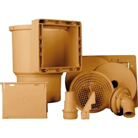 Skimmer Piscine Hors Sol et Diffuseur de Tête Marron Gre AR100W
