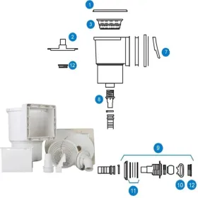 Pièces détachées du Skimmer Gre AR100
