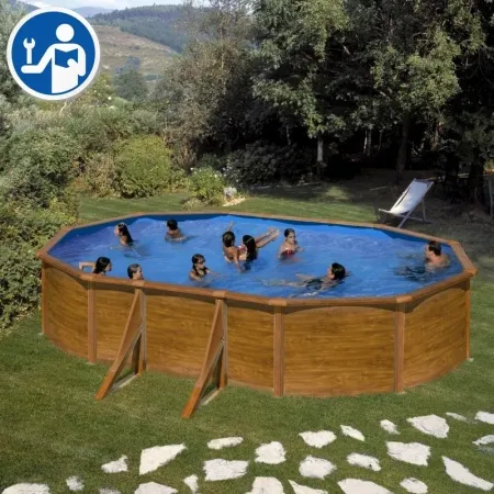 Pièces de rechange Piscines Ovales Imitation Bois avec Contreforts de 120 cm - Pacific et Sicilia