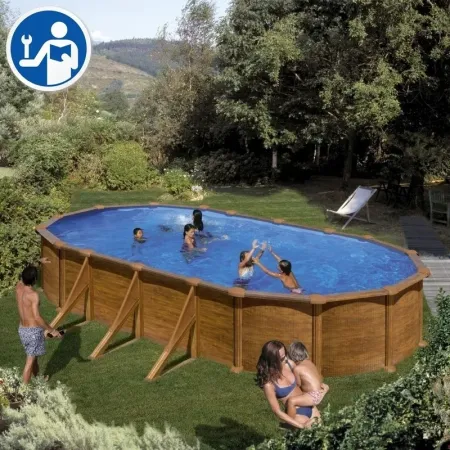 Pièces de rechange Piscines Ovales Imitation Bois avec Contreforts de 132 cm - Mauritius et Maldivas