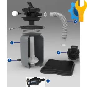 Pièces détachées du Filtre à Sable Gre FS250NP