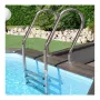 Échelle inoxydable pour piscine en bois Gre 126673