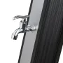 Douche solaire 35 l en PVC avec robinet lave-pieds couleur noir Gre AR1035P