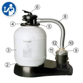 Pièces détachées du Filtre à Sable Gre AR710