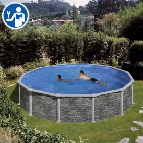 Pièces détachées Piscines Rondes Imitation Pierre de 132 cm - Skyathos et Corcega