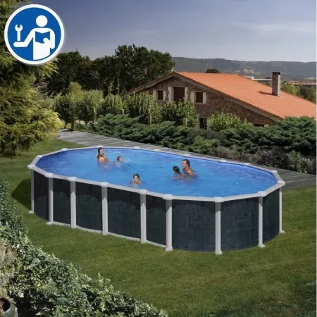 Pièces de rechange Piscines Ovales Imitation Rotin avec Système Oméga de 132 cm - Creta