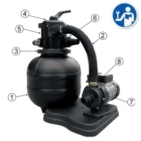 Pièces détachées du Filtre à Sable Gre FAE300