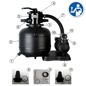 Pièces détachées du Filtre à Sable Gre FAE380