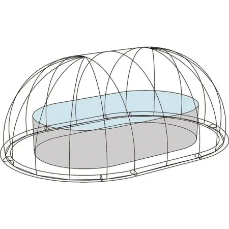 Couverture Piscine Coupole Ovale Toi 4983