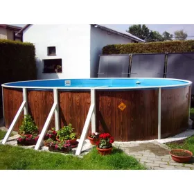 Piscine Azuro Imitation Bois 730x370x120