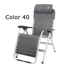 Chaise longue multi-position élastique en aluminium renforcé et multifibre