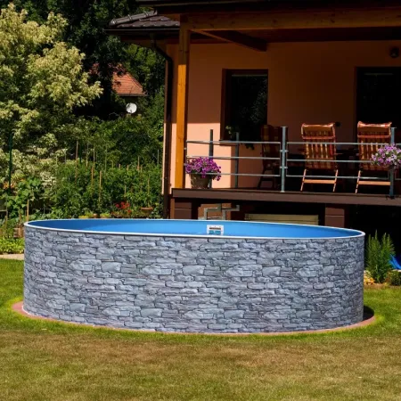Piscine Azuro Imitation Pierre 360x120