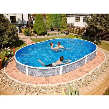 Piscine Azuro Imitation Pierre 550x370x120