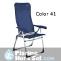 Fauteuil en aluminium avec dossier haut avec 7 positions et multifibre