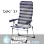 Fauteuil en aluminium avec dossier haut avec 7 positions et multifibre