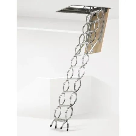 Échelle Escamotable en Ciseaux Métallique ZX pour Plafond