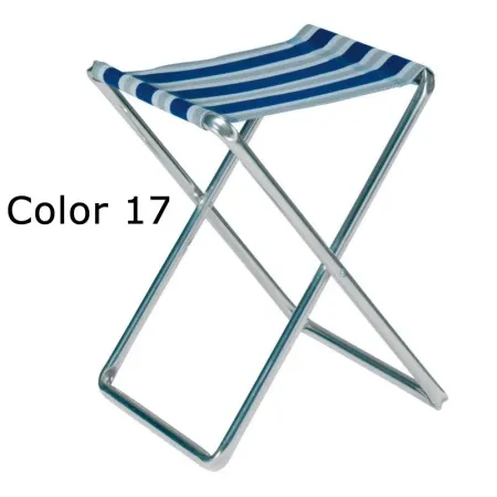 Tabouret pliant en aluminium et multifibre extra-plat