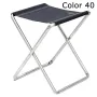 Tabouret pliant super grande en aluminium et multifibre extra-plat