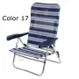 Chaise de plage avec 7 positions et poignée intégrée