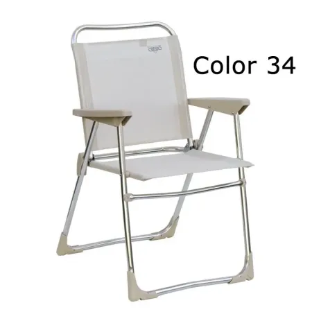 Chaise tennis amovible en aluminium et multifibre