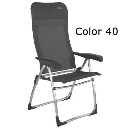 Fauteuil en aluminium avec dossier haut avec 7 positions et multifibre