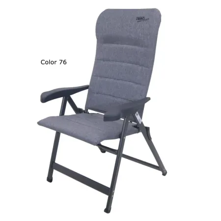 Fauteuil multi-position natur elegant en aluminium peint