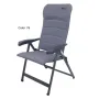 Fauteuil multi-position natur elegant en aluminium peint