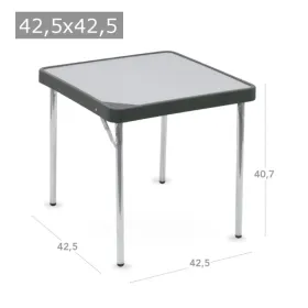 Table aluminium 42,5x42,5 cm