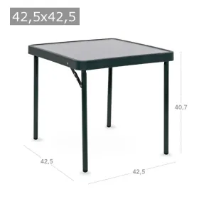 Table aluminium peint 42,5x42,5 cm
