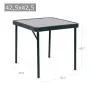 Table aluminium peint 42,5x42,5 cm
