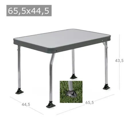 Table aluminium 44,5x65x5 cm