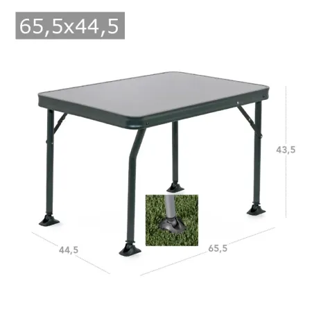 Table aluminium peint 44,5x65x5 cm