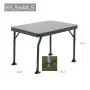 Table aluminium peint 44,5x65x5 cm