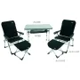 Set Crespo table et 2 fauteuils avec repose-pieds air elegant