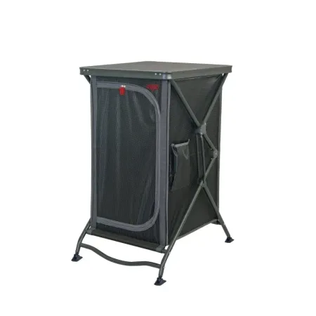 Armoire pliante multi-usages en aluminium peint.