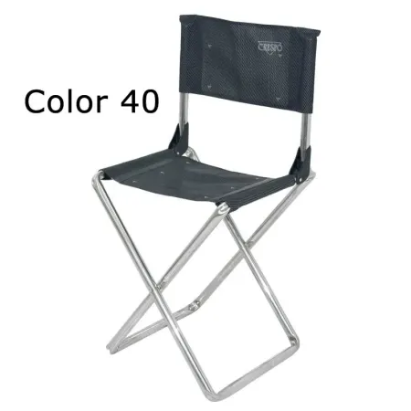 Tabouret pliant super grande avec dossier en aluminium et multifibre