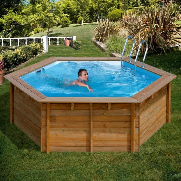 Piscines rondes en bois