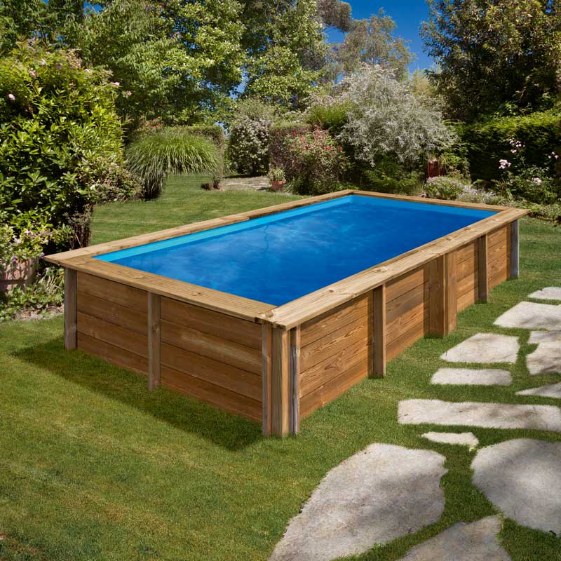 Piscines en bois rectangulaires