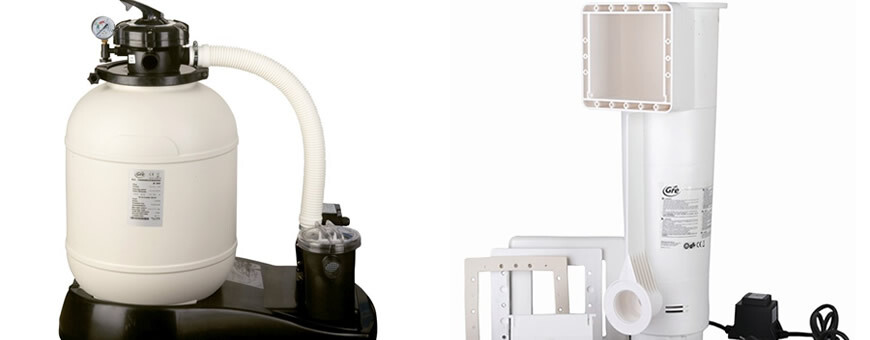 Types de filtres pour piscines